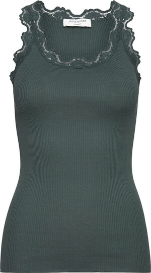 Silk top w/ lace