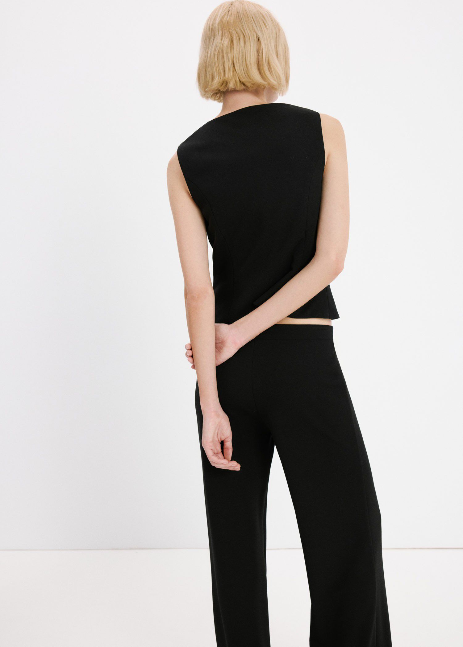 Suit waistcoat with buttons