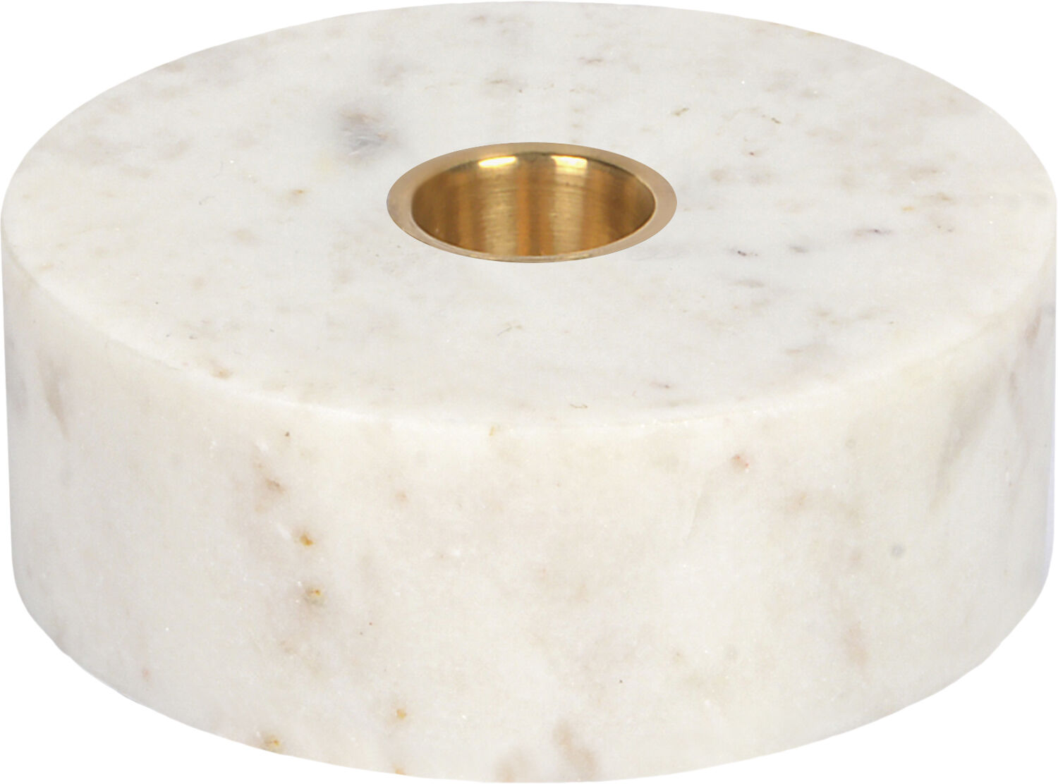 Marble base Candleholder, White, 3,5x10 cm