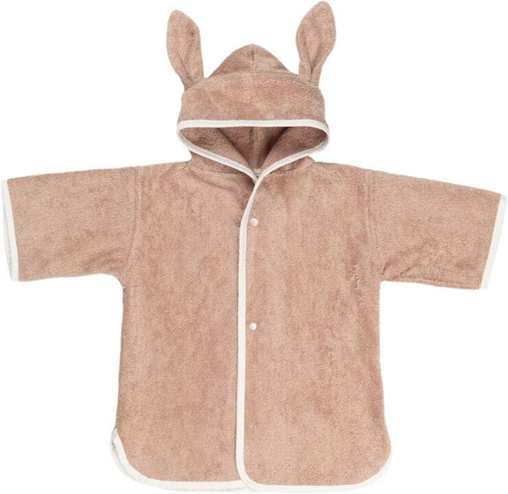 Poncho-robe - Baby - Bunny - Old Rose