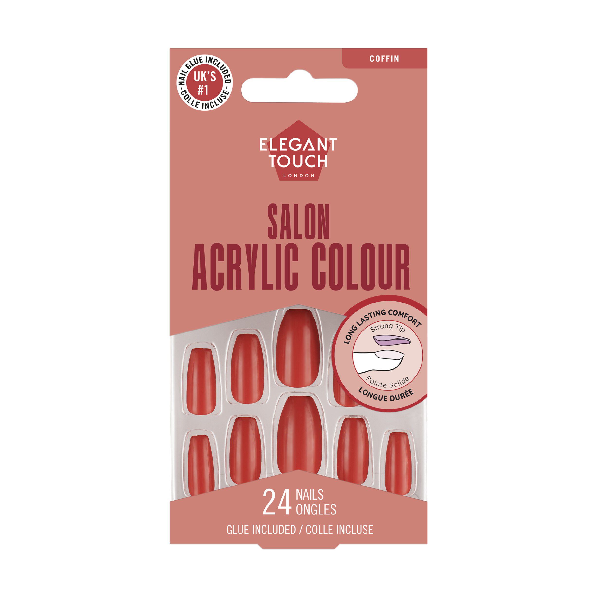 ELEGANT TOUCH COLOUR ACRYLICS POPPY
