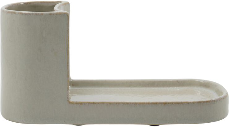 Børste- og sæbeholder, MKDatura, Shellish grey