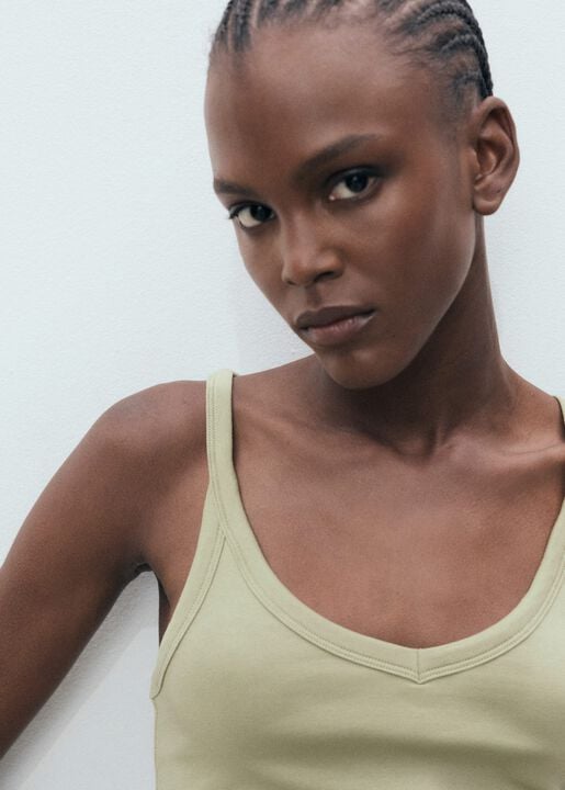 Cotton top with straps