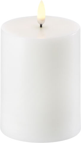 LED Pillar Candle - Nordic White - 7,8 x 10 cm