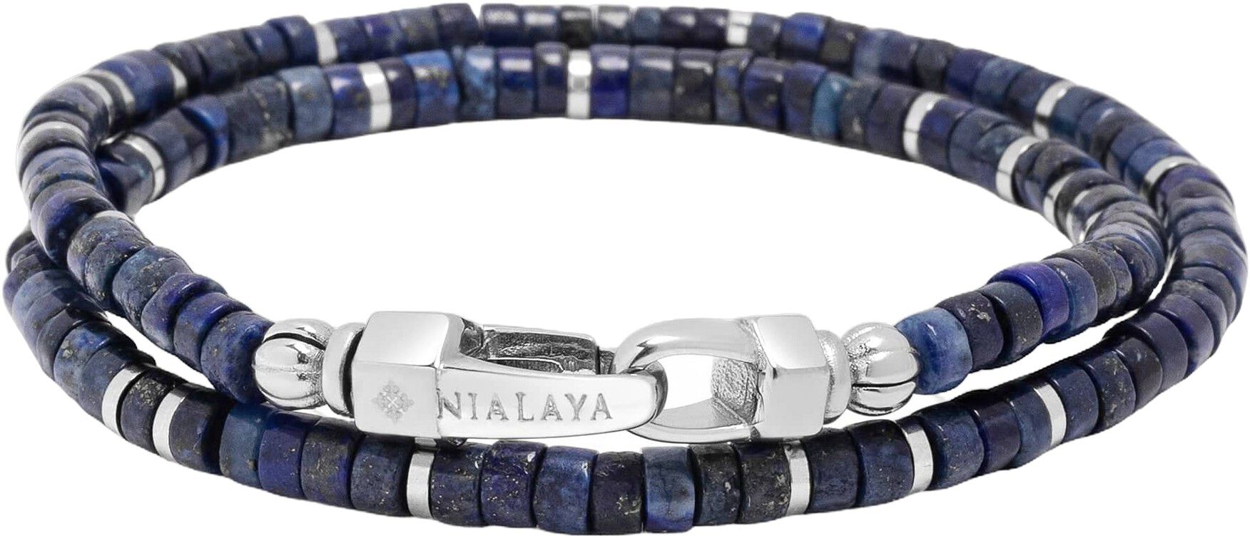 Blue Lapis Heishi Wrap Bracelet