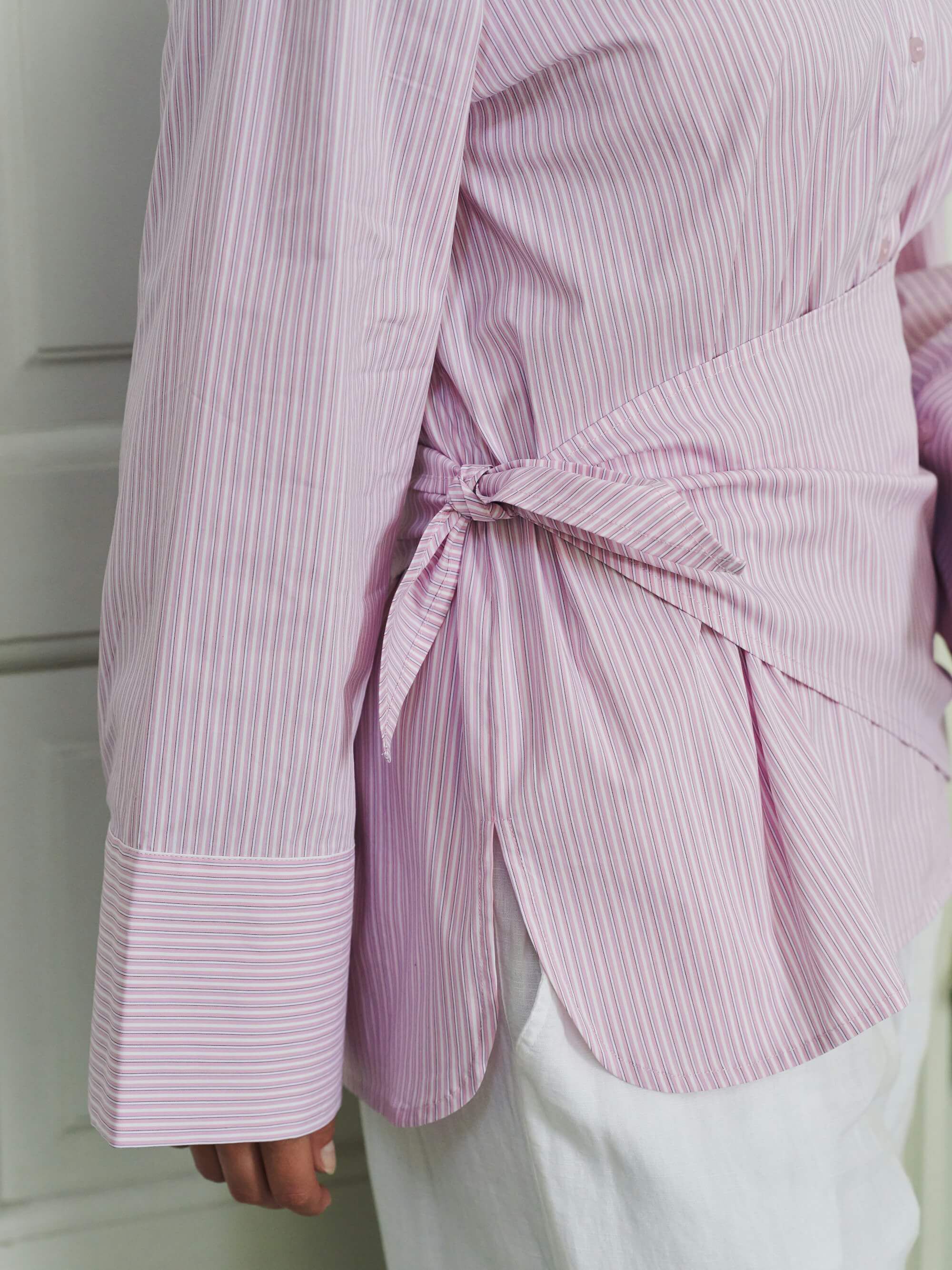 Dita Scarf Stripe Shirt