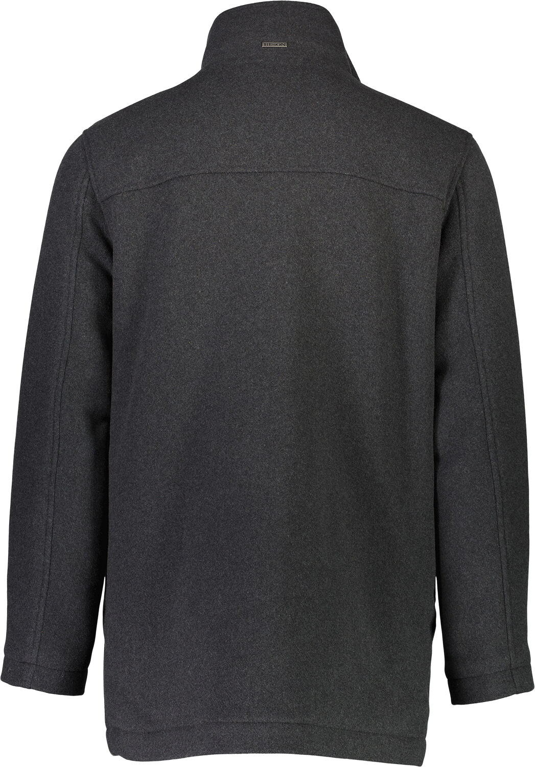 Relaxed-fit wool car coat