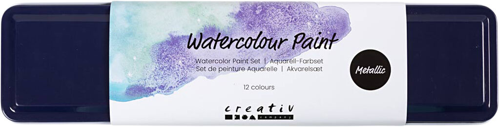 Akvarels&aelig;t, metallicfarver