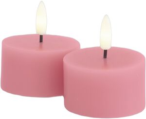 Sille Fyrfadslys 2 stk. sæt, Ø6xH3,4cm
