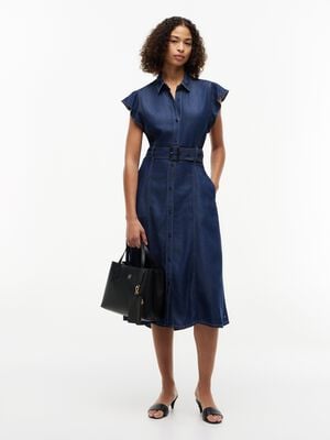 VOLANT F&F MIDI DRESS LENY SS