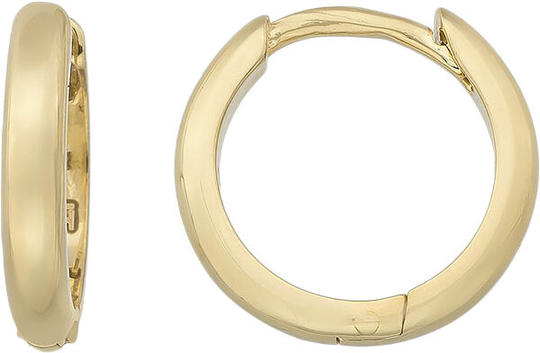 Simple round creoler 11mm - Forgyldt