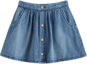 Skirt denim with buttons front