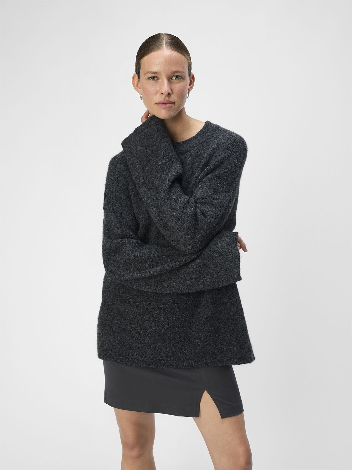 Object Damen-Pullover Mit Rundhals – Langer Ärmel, Noos Strick, Lässiger Jumper