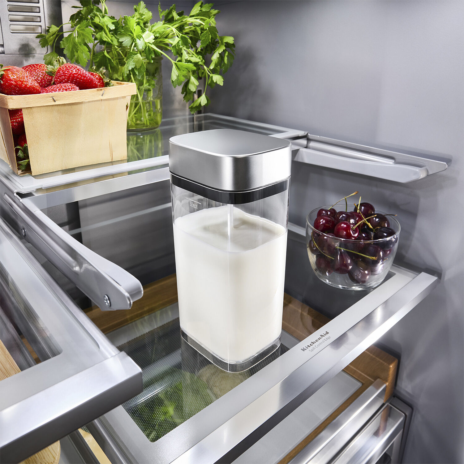 KITCHENAID M&aelig;lkebeholder med r&oslash;r og l&aring;g til fuldautomatiske