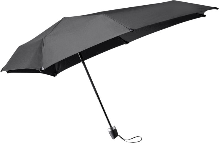 Senz Mini foldable storm umbrella pure black