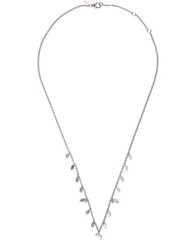 Jungle Ivy sparkle necklace - silver