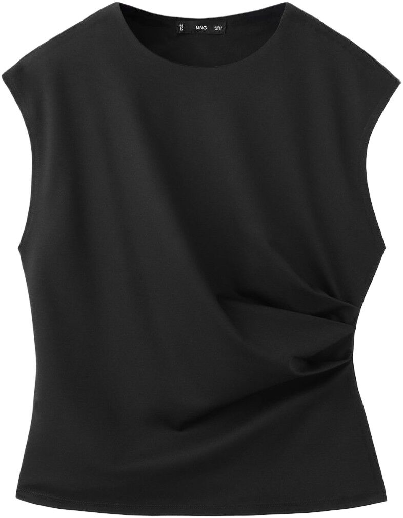 T-shirt with gathered details