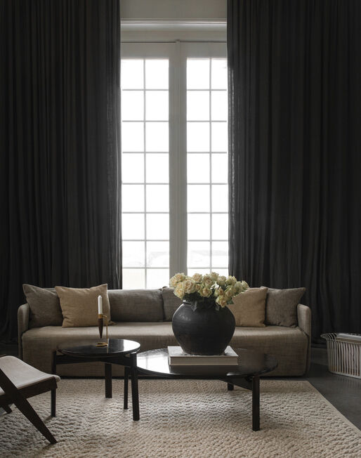 Passage Lounge Table, &Oslash;50, Dark Lac