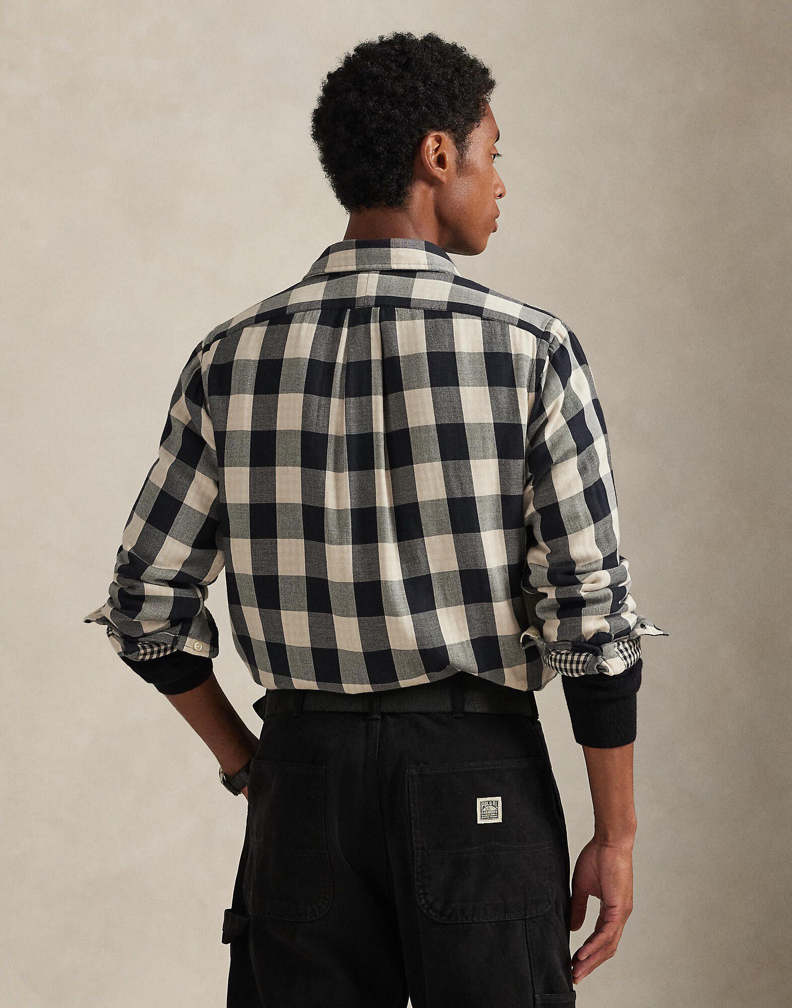 Custom Fit Plaid Double-Faced Shirt