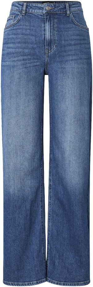 PCSILKE MW WIDE JEANS MB NOOS