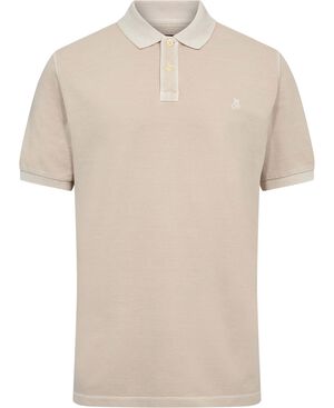 Poloshirt, short sleeve, rib detail