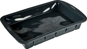 Bageform 39 x 25 x 6 cm Grå Silikone