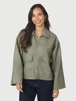 Titan Faux Leather Jacket