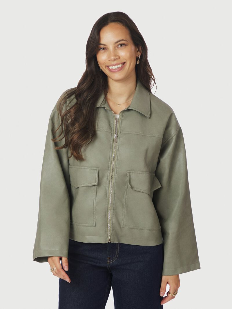 Titan Faux Leather Jacket