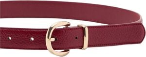 Oval buckle belt