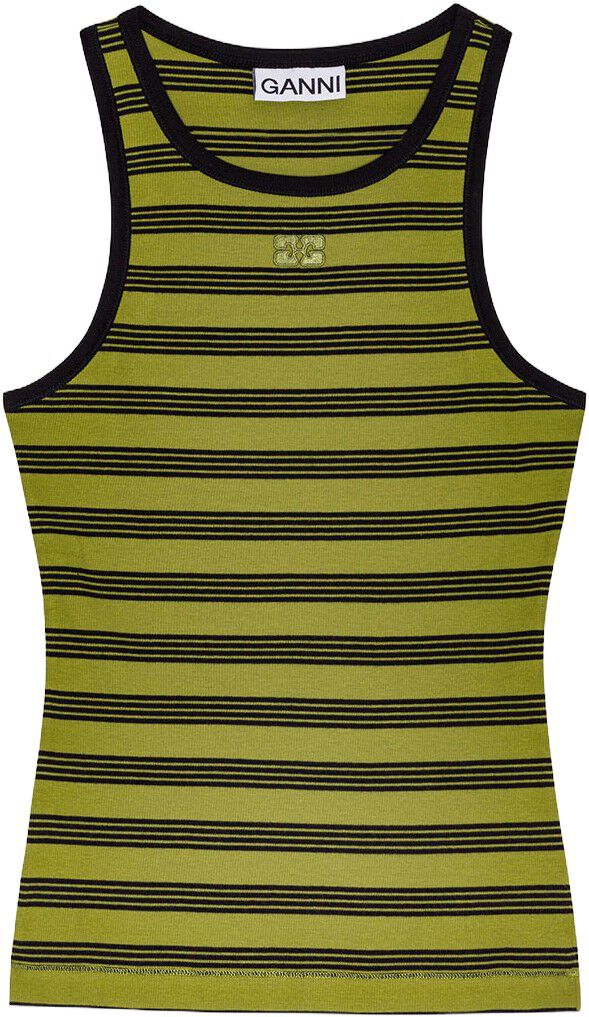 Striped Soft Cotton Rib Tank Top