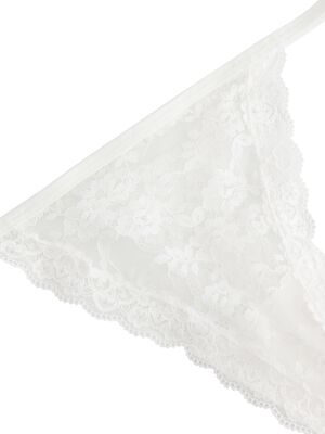 G-streng i gennemsigtig blonde med