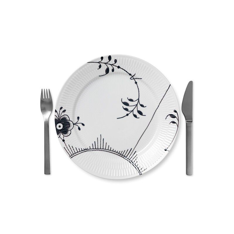 Sort Mega Riflet 27 cm. tallerken