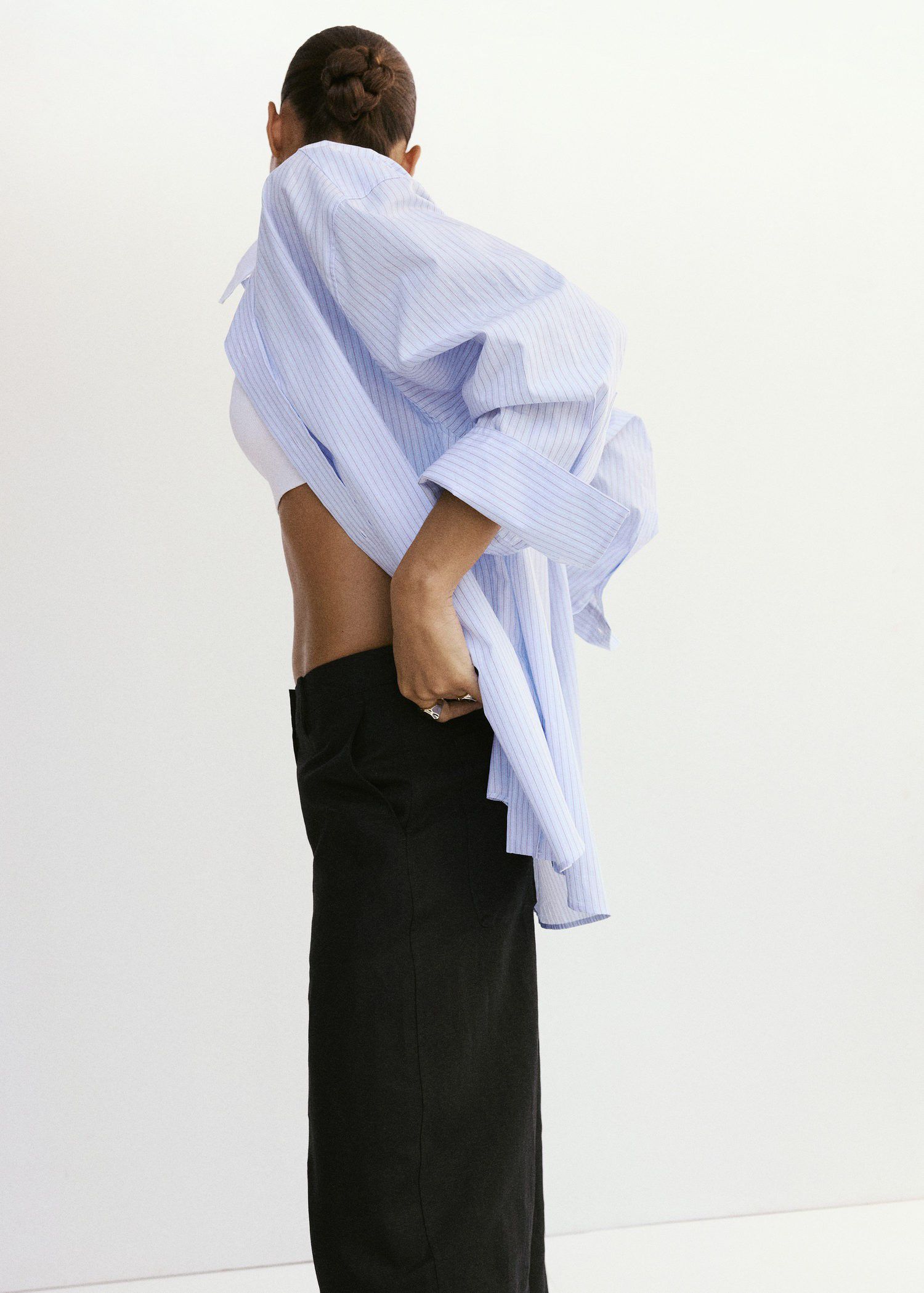 Linen balloon trousers