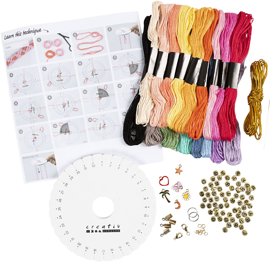 Start DIY Kit Kumihimo, Venskabsarmb&aring;nd