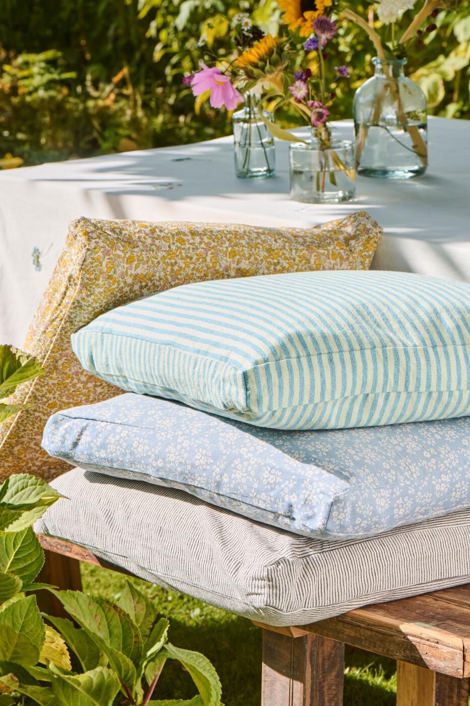 Hynde Linea m/lysegr&oslash;nne og bl&aring; smalle