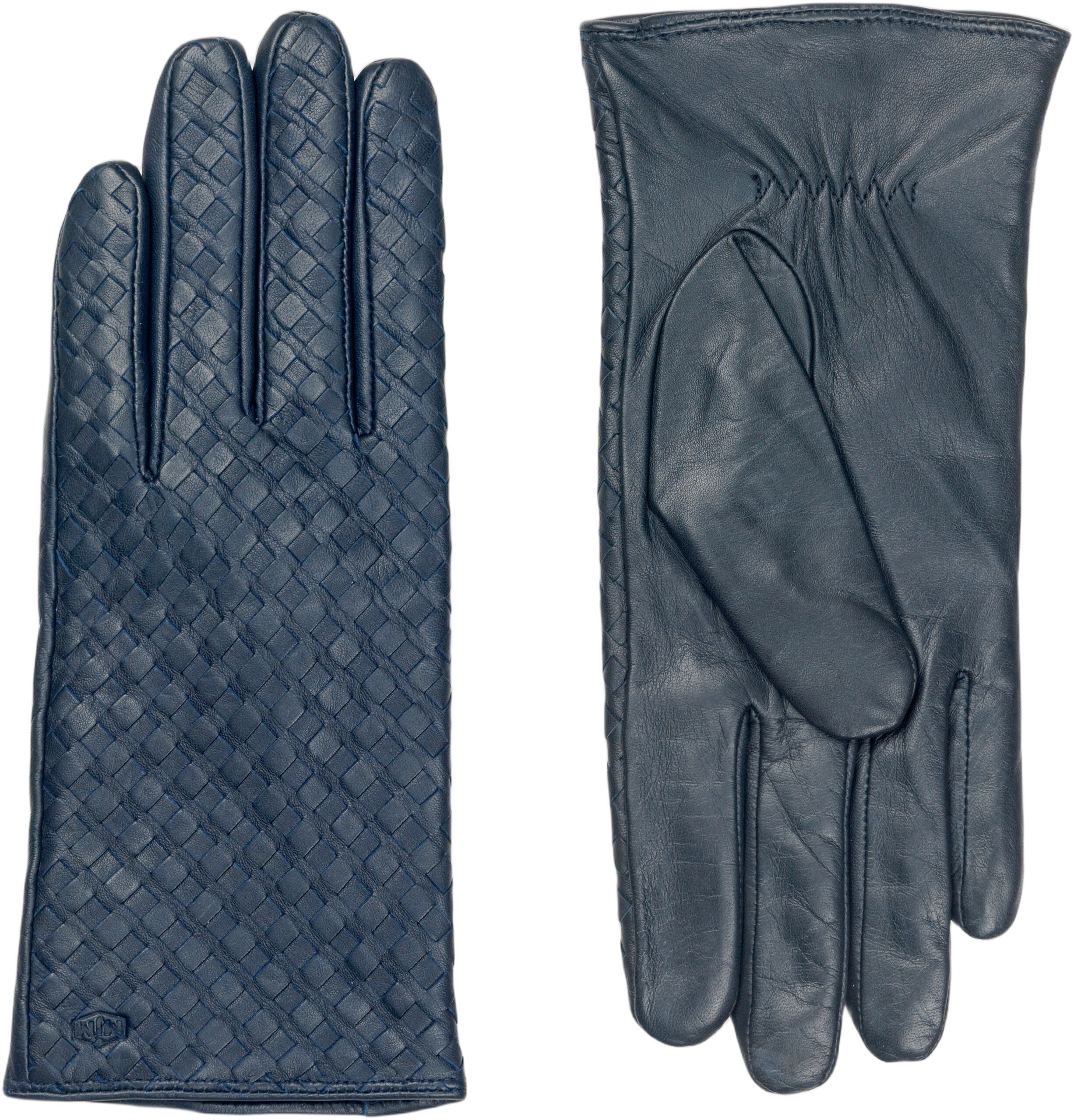 MJM Glove Liva W Leather Braided Midnight Blue