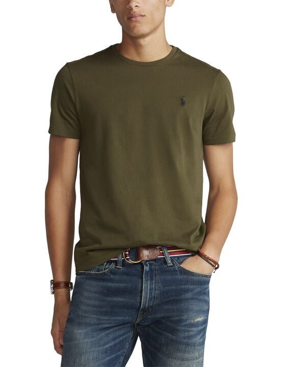 Custom Slim Fit Jersey Crewneck T-Shirt