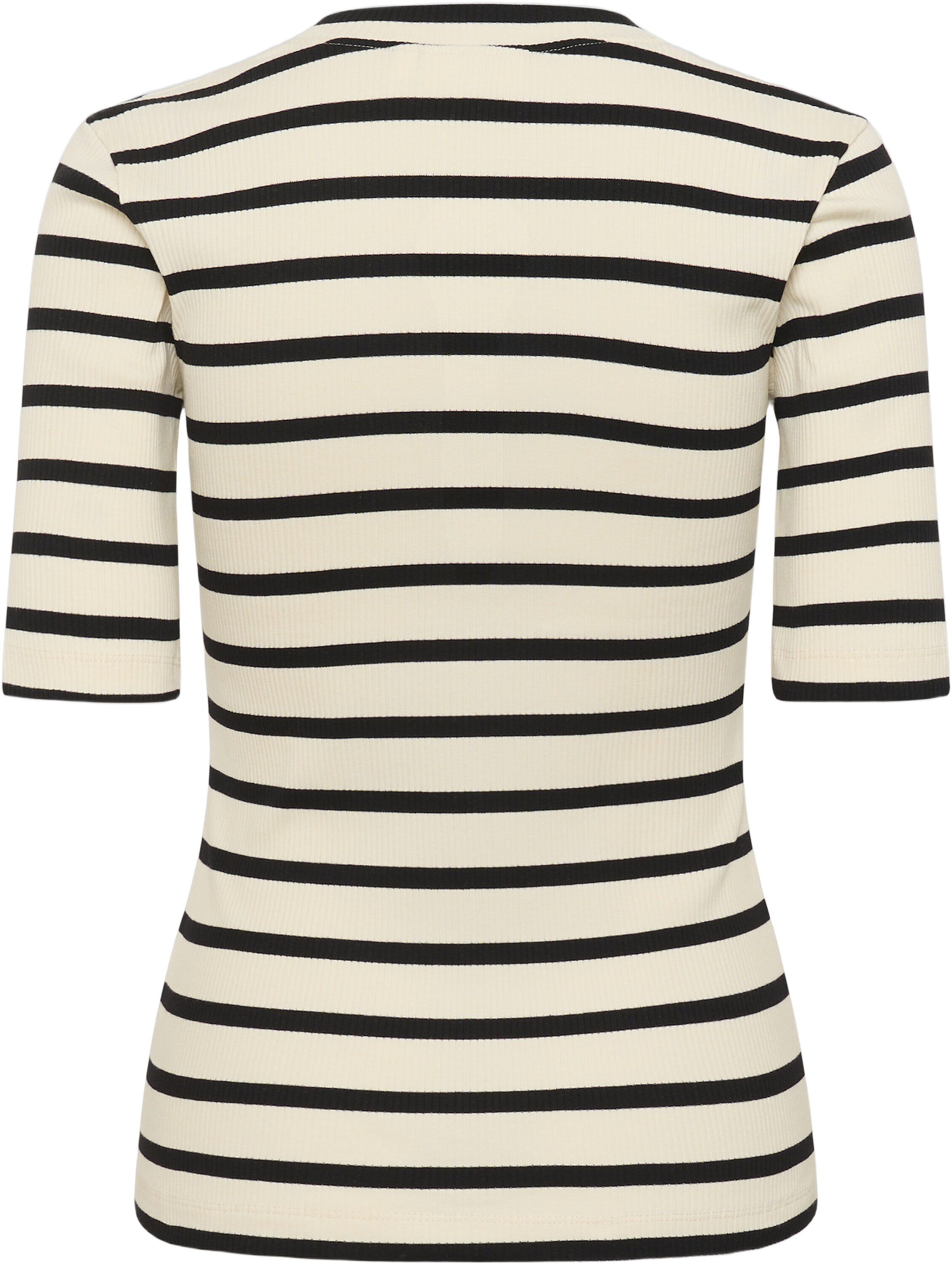 DagnaIW Striped V T-Shirt