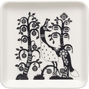 Taika tallerken firkantet 12x12cm sort