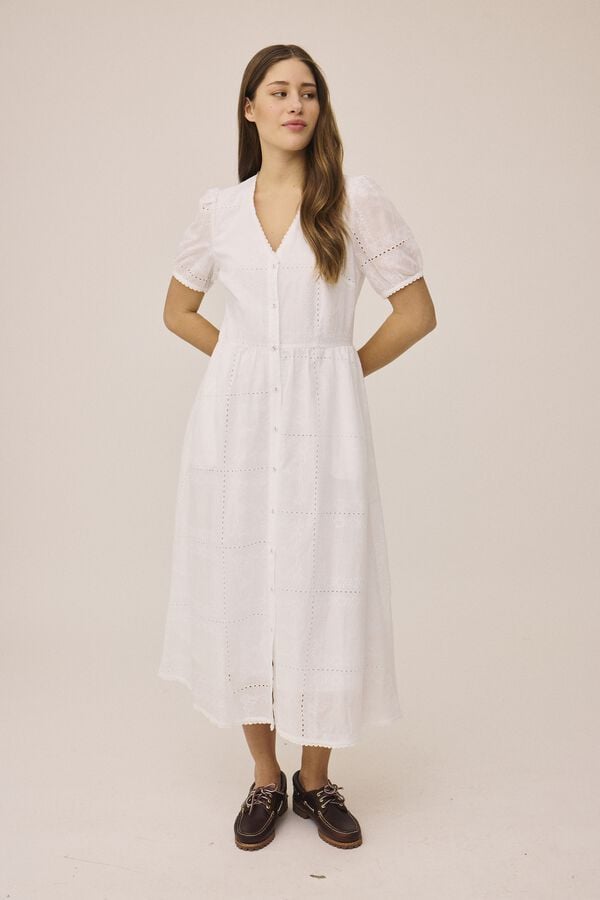 Ivy 3 Emb Dress - 100% Organic Cotton Gots
