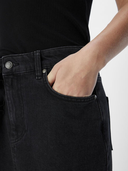 OBJELLEN MW MIDI DENIM SKIRT NOOS