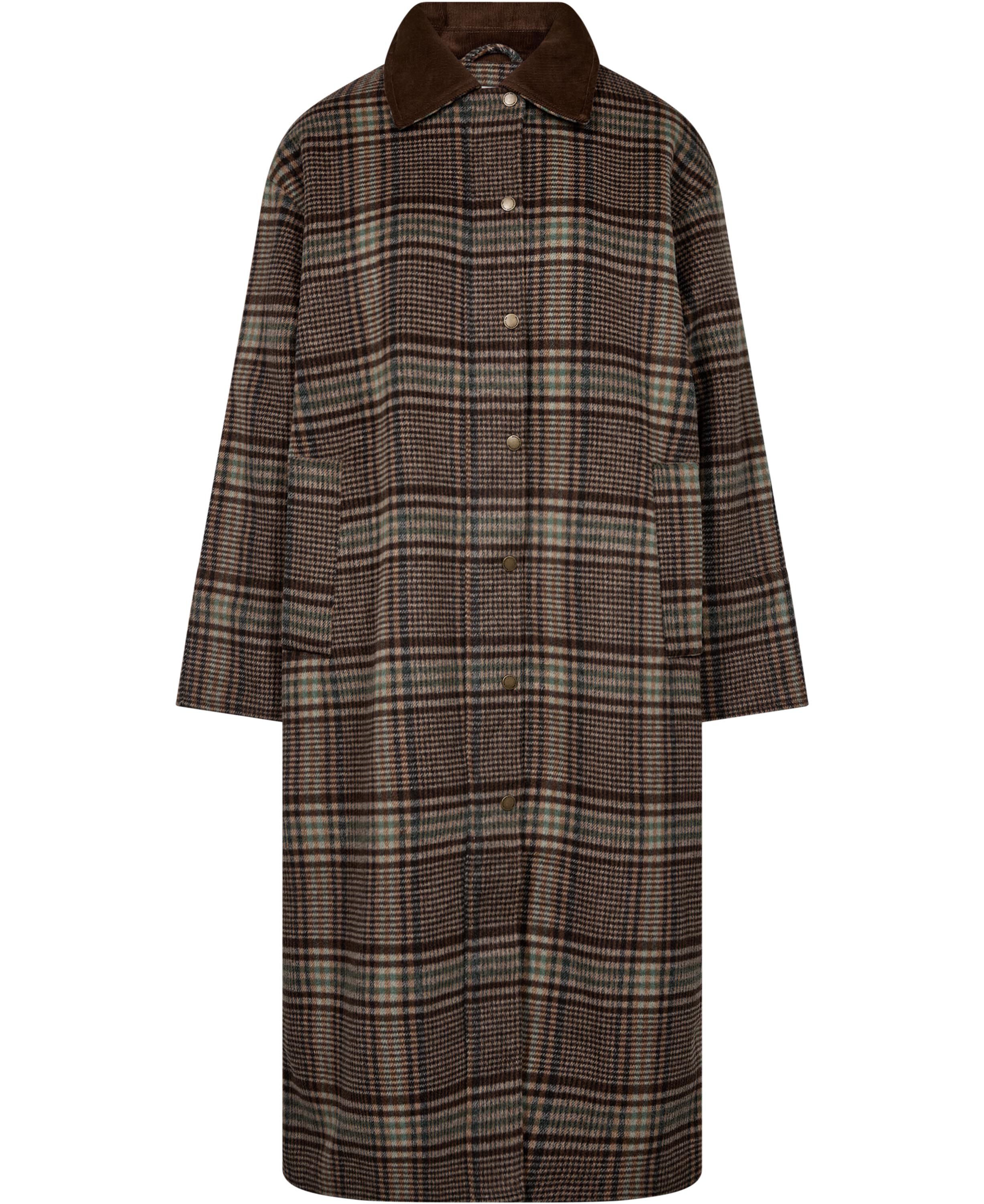 Emmy Wool 1 Coat with corduroy detail - GRS