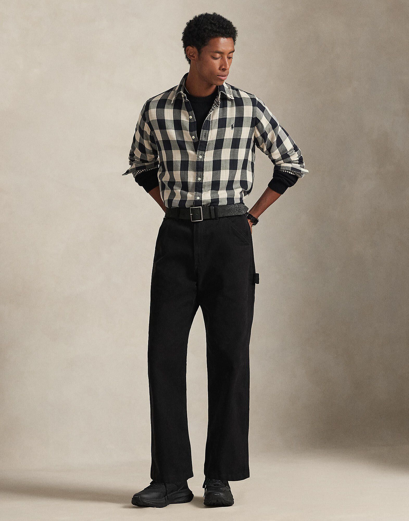 Custom Fit Plaid Double-Faced Shirt