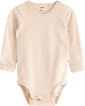 Babybody i bomullsjersey med lange