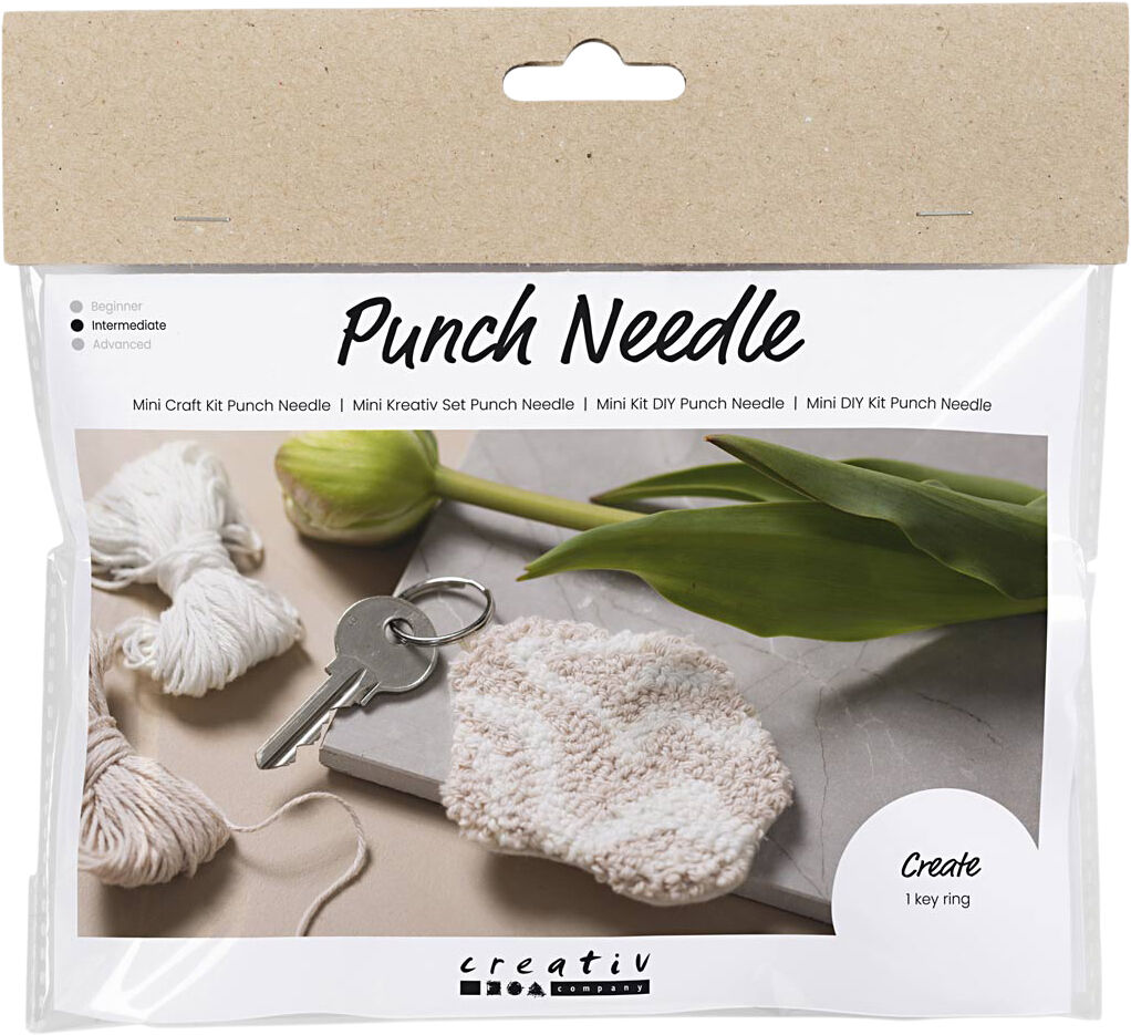 Mini DIY Kit Punch Needle , N&oslash;glevedh&aelig;ng