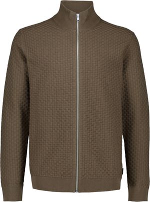 Knitted zip cardigan