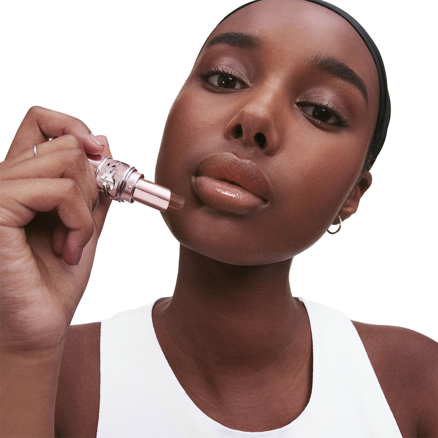 YSL LOVESHINE CANDY GLOW TINTED LIP BALM BROWN NUDE 6B