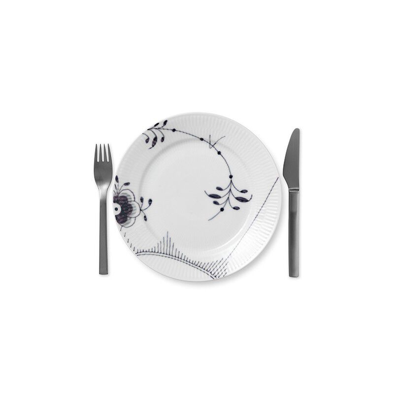 Sort Mega Riflet 22 cm. tallerken