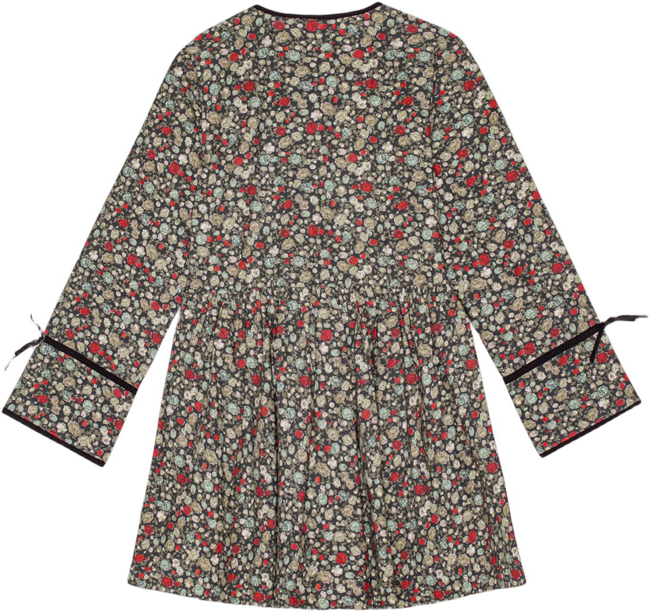 Printed Cotton Mini Wrap Dress