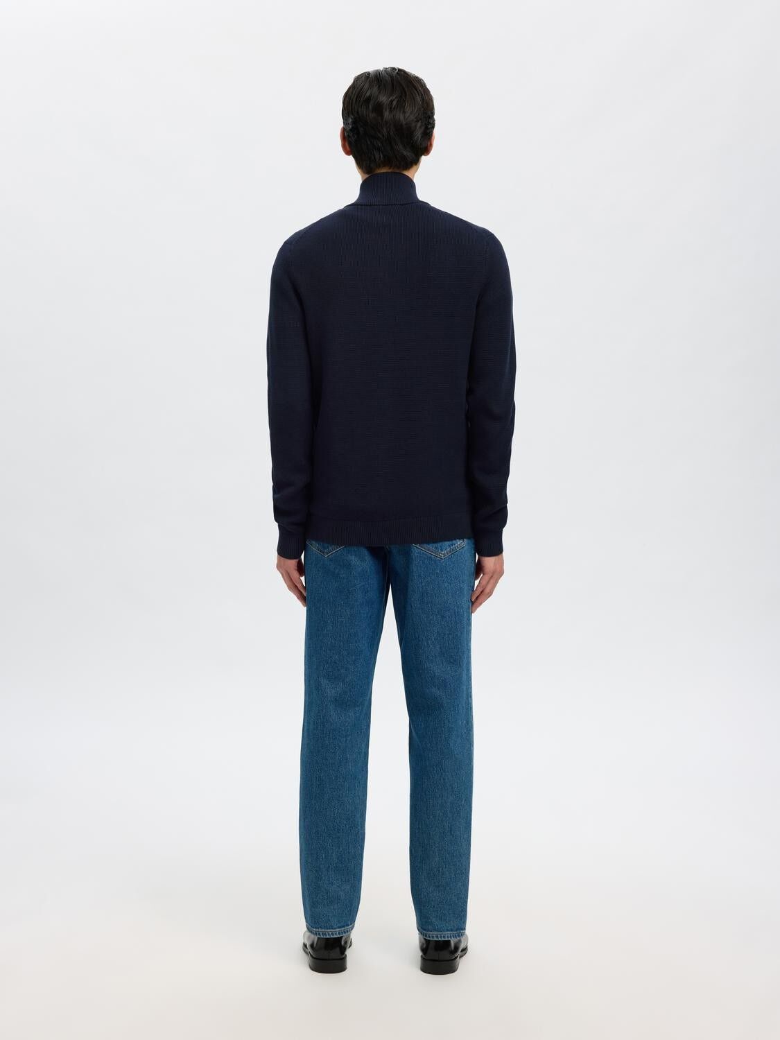 SLMDANE LS KNIT STRUCTURE FULL ZIP